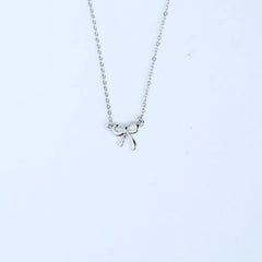 18K Gold-Plated Bow Necklace
