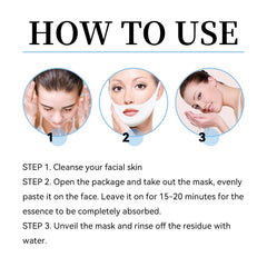 V-Shaped Face Mask, Face Double Chin Firming Small Face Shape Hanging Ear V-Face Lift Mask