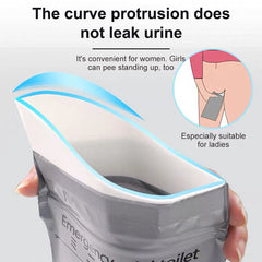 4pcs Outdoor Emergency Urinate Bags 700ml Easy Take Piss Bags Travel Mini Mobile Toilet for Baby Women Men Vomit Bag