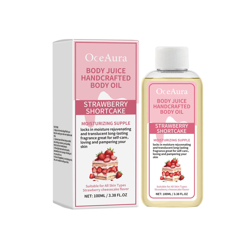 Strawberry Body Care Oil Refreshing Fragrant Strawberry Gentle Moisturizing Body Skin Essential Oil