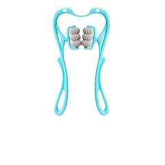 Cervical Massager Manual Massage Neck and Shoulder Massager Six Wheel Massager Neck Clamp Divine Tool