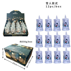 Christmas led electronic candle light Christmas snowman elk decoration luminous night light atmosphere light ornaments