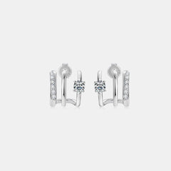 Moissanite 925 Sterling Silver Earrings
