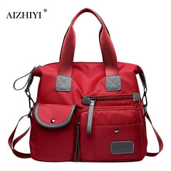 Multiuse Women Waterproof Handbag Nylon Tote Fashion Messenger Crossbody Bags for Women Top-Handle Shoulder Purse Travel Bag