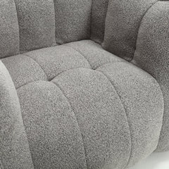 Soft Bean Bag Chair with High Resilient Foam(Chips)for living room and bedroom,Comfortable Square Lazy Sofa with Footstool