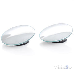 1 pair  360 Degree frameless ultrathin Wide Angle Round Convex Blind Spot mirror for parking Rear view mirror