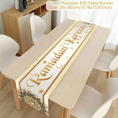 Printed Moon Castle House Tablecloth Home Decoration Party Festival Atmosphere Table Flag