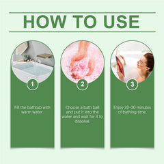Fragrant Shower Ball, Plant-Scented Shower Ball Cleans And Moisturizes The Body With A Colorful And Fragrant Shower Ball