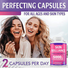 High Quality 5000mg Vitamin Supplements Skin Whitening Capsules Herbal Liposomes Glutathione Pills for Skin Whitening