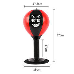 Stress Relief Punching Suction Cup Base Fighting Speed Ball Spring Foam Set Easy Installation Inflatable for Fitness Equipment