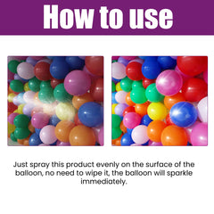 Balloon Atmosphere Gloss Spray, Balloon Surface Texture Gloss Anti-Oxidation Lasting Shine Spray