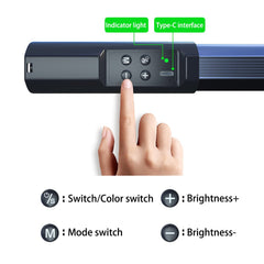 RGB Colorful LED Stick Fill Light Handheld 3200K-5600K LED Flash Light stick Speedlight Photographic Lighting