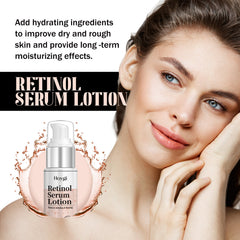 Retinol Serum Lotion, Fade Out Fine Lines Filling Water Moisturizing Anti-Wrinkle Firming Facial Skin Aging