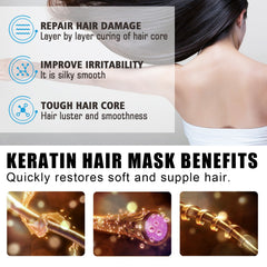 Moisturizing And Smooth Hair Mask, Repair Dry Hair, Split Hair, Smooth, Smooth And Moisturizing Hair Mask