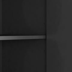 Modern kitchen buffet lockers with storage space, drawers and doors, and a large coffee bar with adjustable kitchen shelves
