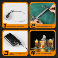 Yearicks compatible with LEGO building block lighting 76294 Xavier Genius Youth School LED decorative lighting