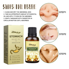 Stomach Relief Oil, Clear Stool Relieve Gastrointestinal Discomfort Massage Treatment Firming And Slimming Oil