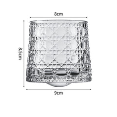 Hand drawn rotating glass cups multiple multi-purpose whiskey glasses rotating glass cups