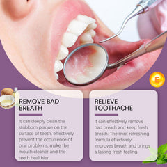 Clean Mint Teeth Mouthwash, Mouth Stain Cleaning Care Gums Smell Fresh And Beautiful Teeth Water