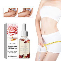 Rose Stem Flower Oil, Body Skin Massage Treatment Moisturizing And Firming Loose Skin Slimming Treatment Oil