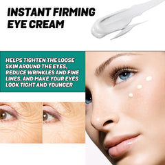 Instant Firming Eye Cream, Elastic Tightens Eye Skin Moisturizing Treatment To Reduce Fine Lines And Dark Circles Under The Eyes