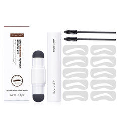 Ibcccndc Double-Headed Eyebrow Powder Stick White Tube Hairline Powder Dark Brown Eyebrow Card Eyebrow Powder Seal Eyebrow Pencil
