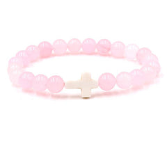 Fashion bead jewelry cross bracelet