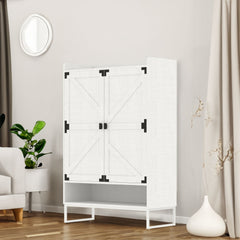 Shoe Cabinet with Doors, 6-Tier Shoe Storage Cabinet with Adjustable Shelves, Wooden Shoes Rack Shoe Storage Organizer