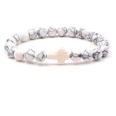 Fashion bead jewelry cross bracelet