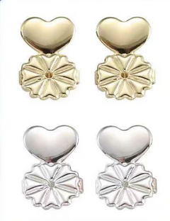 Adjustable 925 Sterling Silver Earring Backs Replacements for Heavy Earrings Hypoallergenic Support for Earrings