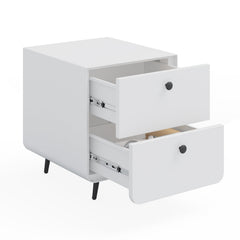 Modern Night Stand Storage Cabinet for Living Room Bedroom Steel Cabinet