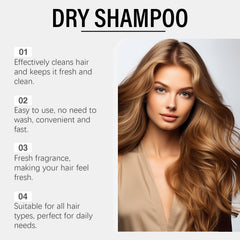 Vanilla Dry Hair Spray Gently Repair Frizzy, Fluffy And Easy To Manage Hair Dry Cleaning Spray