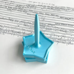 Vertical Shiny-Design Yarn Spinners and Holders: Rotary Plastic Tools for Textile Wool, Agri Wool, and Knitting Enthusiasts