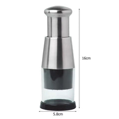 Stainless Steel Manual Kitchen Chopper (for garlic, ginger, herbs, nuts)