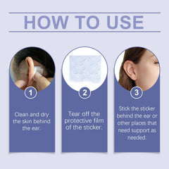 Butterfly Support Ear Stickers Invisible Comfortable Breathable Ear With Air And Face Small Support Decorative Ear Stickers