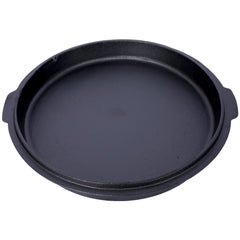 ast iron Dutch oven with lid, outdoor camping deep pot, used for camping, cooking, barbecue and leg rest, 8 Quart