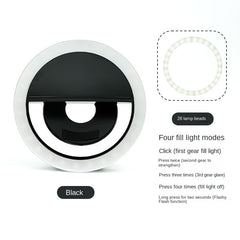 RK-12 Mobile Phone Fill Light Wholesale Live Beauty Selfie Lighting Round Flash Charging LED Fill Light
