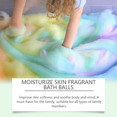 Fragrant Shower Ball, Plant-Scented Shower Ball Cleans And Moisturizes The Body With A Colorful And Fragrant Shower Ball