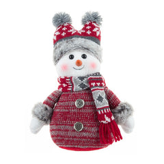 Doll Lei Feng Hat Scarf Snowman Doll Window Display Cute Christmas Snowman Cloth Doll
