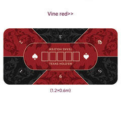 Dezhou playing card pad tablecloth table cushion square round chip rubber cushion playing card table top cushion