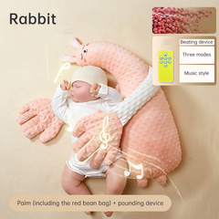 Babycare Soothing Sleep Aid: Anti-Moros Reflex Pillow and Patting Toy