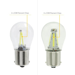 1pcs 1156 P21W BA15S 1157 BAY15D COB LED Filament Chip Car Brake Lights Auto Reverse Bulb Parking Lamp 12V Red White Yellow