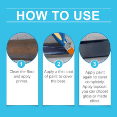Multi-Purpose Floor Paint, Waterproof And Anti-Wear Metallic Paint, Impermeable Quick-Drying Paint Floor Renovation Paint