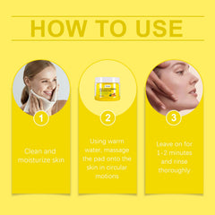 Turmeric Cleansing And Exfoliating Pad Gently Cleanses And Brightens Skin Care Moisturizing Facial Skin Cleansing Pad
