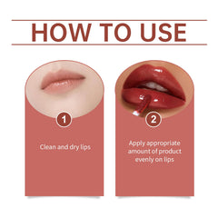 Lip Glaze Lip Moisturizing Color Bright Color Lasting Non-Fading Non-Stick Cup Portable Moisturizing Lip Glaze