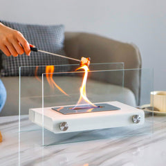 Rectangular alcohol fireplace heating decoration brazier fireplace smokeless flame ethanol fireplace