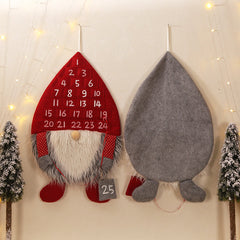 Christmas decorations non-woven fabric simulation wool creative forest man calendar Christmas calendar ornaments