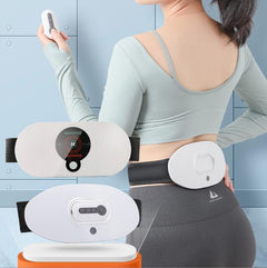 EMS Waist Massager Heating Pad for Back Pain Heat Belly Wrap Belt with 5 Modes Auto Shut Off for Lumbar Abdominal Leg Cramps