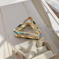 Chic Geometric Acetate Hair Claw Clamps Metal Hair Crab Women Girls Hair Clip Leopard Hairpin Hair Crab Hair Accessories