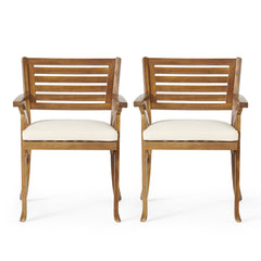 HERMOSA 5 PIECE WOOD DINING SET WITH CUSHIONS